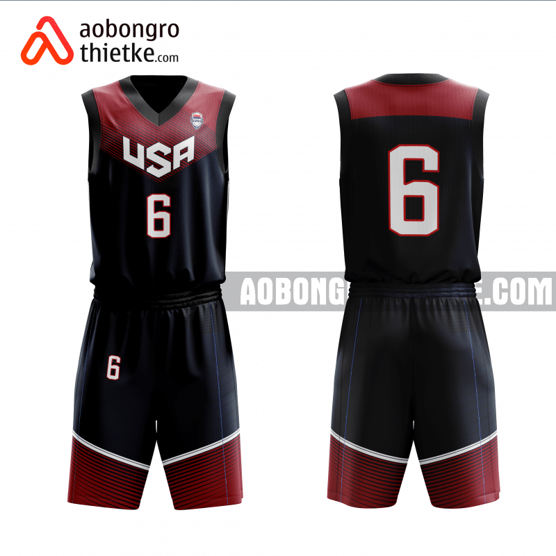 Mẫu quần áo đội tuyển bóng rổ nam của Mỹ 2014 thiêt kế ABR918