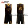 Mẫu đồ bóng rổ Trường THCS và THPT Phùng Hưng màu nâu thiết kế ABR1074