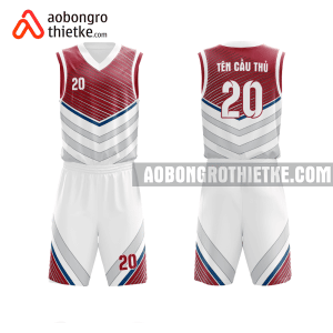 Mẫu quần áo bóng rổ Trường THCS - THPT Bắc Sơn màu hồng thiết kế ABR1072