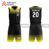 Mẫu đồng phục bóng rổ Trường THPT Trần Hưng Đạo màu vàng thiết kế ABR993