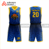 Mẫu đồng phục bóng rổ Trường THCS & THPT Hồng Hà màu xanh thiết kế ABR1089