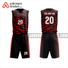 Mẫu quần áo bóng rổ Trường THCS & THPT Duy Tân màu đỏ thiết kế ABR1068