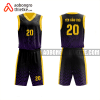 Mẫu trang phục thi đấu bóng rổ Trường THCS & THPT Văn Lang màu tím thiết kế ABR1059