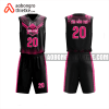 Mẫu đồng phục bóng rổ Trường THCS – THPT Phan Bội Châu màu hồng thiết kế ABR1061