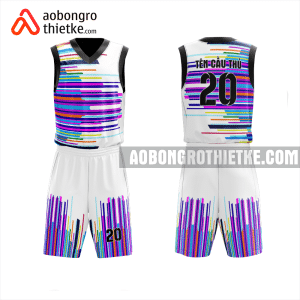 Mẫu đồng phục bóng rổ Trường THPT Vĩnh Lộc màu tím thiết kế ABR1005