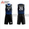 Mẫu quần áo bóng rổ Trường THPT Hưng Đạo màu xanh thiết kế ABR1100