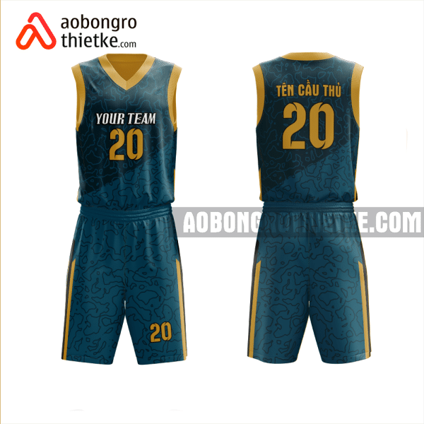Mẫu trang phục thi đấu bóng rổ Trường Tiểu học, THCS, THPT Sài Gòn - Gia Định thiết kế ABR1091