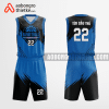 Mẫu quần áo bóng rổ Trường THCS & THPT Thái Bình màu xanh dương thiết kế ABR1186