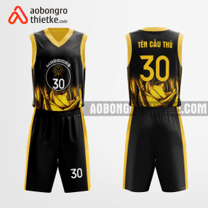 Mẫu quần áo thi đấu Đội Bóng rổ Golden State Warriors 2023 thiết kế màu vàng ABR1176