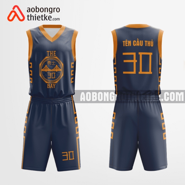 Mẫu quần áo thi đấu Đội Bóng rổ Golden State Warriors màu xám 2023 thiết kế ABR91189