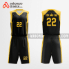 Mẫu quần áo bóng rổ Trường THCS & THPT Đào Duy Anh màu vàng thiết kế ABR1196